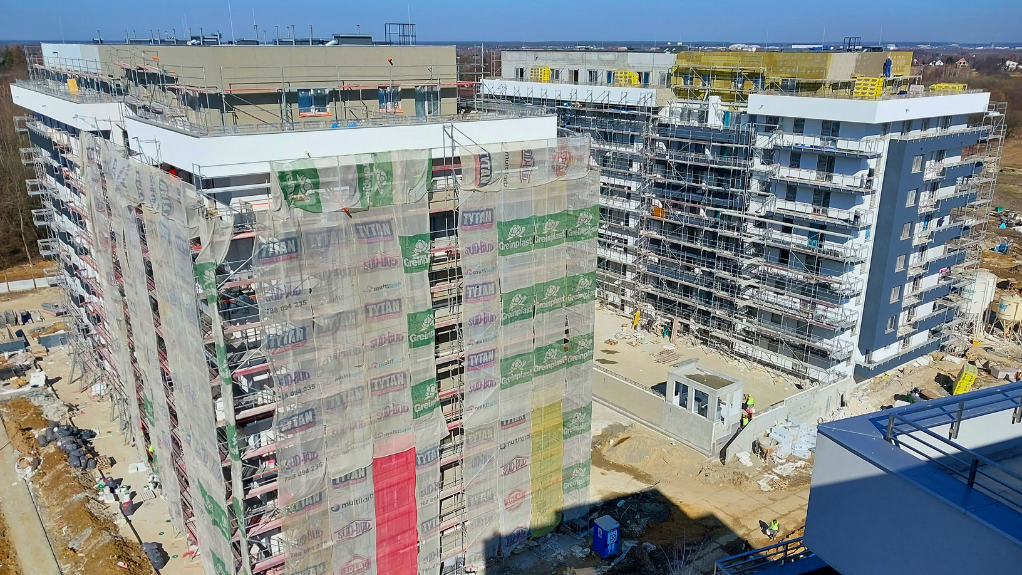 Lutowy raport z budowy 4. etapu osiedla Bella Dolina