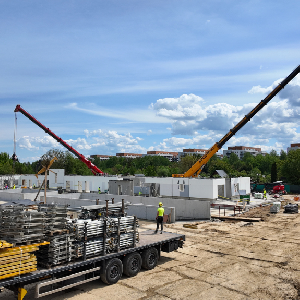 Odwiedziliśmy plac budowy osiedla Zielone Staromieście