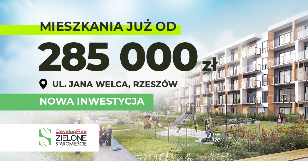 Rozpoczynamy sprzedaż mieszkań na Osiedlu Zielone Staromieście w Rzeszowie