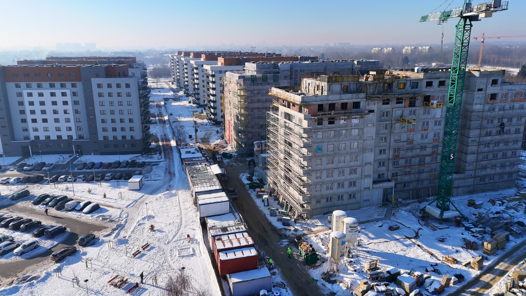 Styczniowy raport z budowy 4. etapu osiedla Bella Dolina