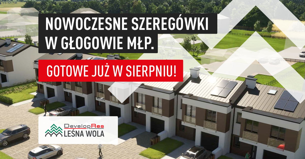 Trwa budowa I etapu osiedla szeregówek w Głogowie MŁP.